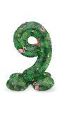 Kleine Jungle Vibe Cijfer 9 Staande Folieballon