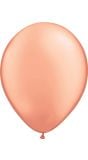 Kleine rose goudkleurige basic ballonnen 100 stuks