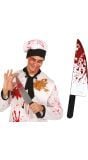 Koksmes met Bloed 42 Cm Halloween