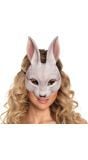 Konijn halfmasker fotorealistisch