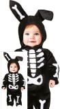 Konijn skelet kostuum halloween baby