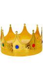 Koningskroon Goud Deluxe Feest Heren
