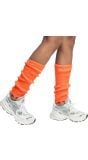 Korte beenwarmers neon oranje