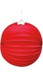 Lampion decoratie rood