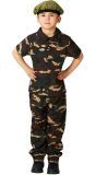 Landmacht Soldaat Camouflage Kostuum Kinderen