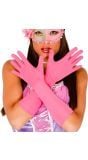 Lange handschoenen roze