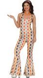 Lange Multicolor Disco Jurk Dames