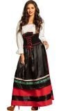 Lange tiroler jurk met corset dames