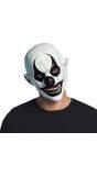 Latex Hoofdmasker Evil Clown Wit Halloween