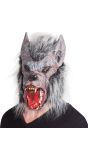 Latex weerwolf masker met haar
