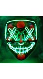 Led Horror Halloween Masker Groen Dames Heren