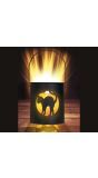 LED lantaarn kat 10 x 9 cm halloween