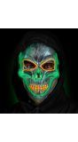 Led Schedelmasker Zilver Dames Mannen