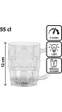LED Verlichte Plastic Bierpul Bierfeest 55cl