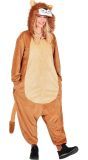 Leeuw Onesie Bruin Volwassenen