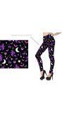 Legging dames halloween paarse heks