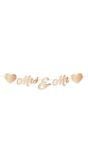 Letterslinger bruiloft just married rose goud
