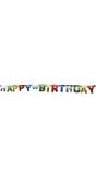 Letterslinger happy birthday feestelijk 1 meter
