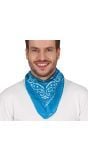 Lichtblauwe Biker Bandana
