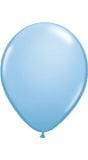 Lichtblauwe metallic ballonnen 50 stuks 30cm