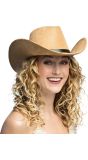 Lichtbruine Hoge Western Cowboyhoed