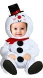 Lief sneeuwpop kostuum baby