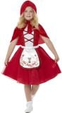 Little Red Wolf Kostuum Meisjes Rood