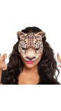 Luipaard halfmasker fotorealistisch