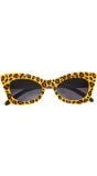 Luipaard rockabilly bril