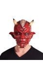 Luxe demonische duivel masker rood