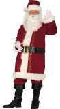 Luxe kerstman kostuum bordeaux rood volwassenen