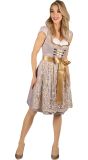 Luxe Lila Gouden Tiroler Dames Jurk Oktoberfest
