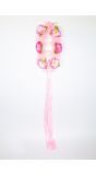 Luxe roze hawaii bloemen haarband