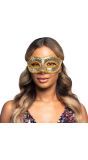 Luxe Venetiaans Oogmasker met Gouden Pailletten