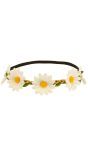 Madelief Flower Power Hoofdband Wit