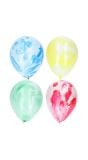 Marmer meerkleurige ballonnen 6 stuks