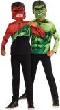 Marvel Hulk Shirt Omkeerbaar met Maskers