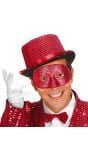 Maskerade masker rood