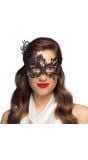 Masquerade oogmasker zwart kant