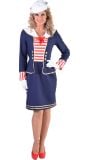 Matroos vrouw blauw