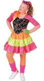 Meisjes disco jurk fluor