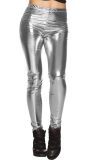 Metallic Zilveren Festival Legging