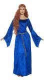 Middeleeuwse dames jurk blauw