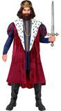 Middeleeuwse Koning Heren Rood Blauw
