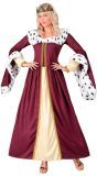 Middeleeuwse Koningin Jurk Rood Dames