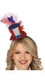 Mini Hoedje Amerika Glitter