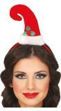 Mini Kerstmuts Hoofdband Rood