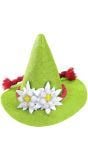 Mini oktoberfest hoed groen
