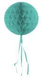 Mintgroene honingraat bol decoratie