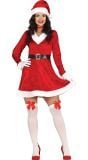 Miss claus kerstvrouw kostuum dames